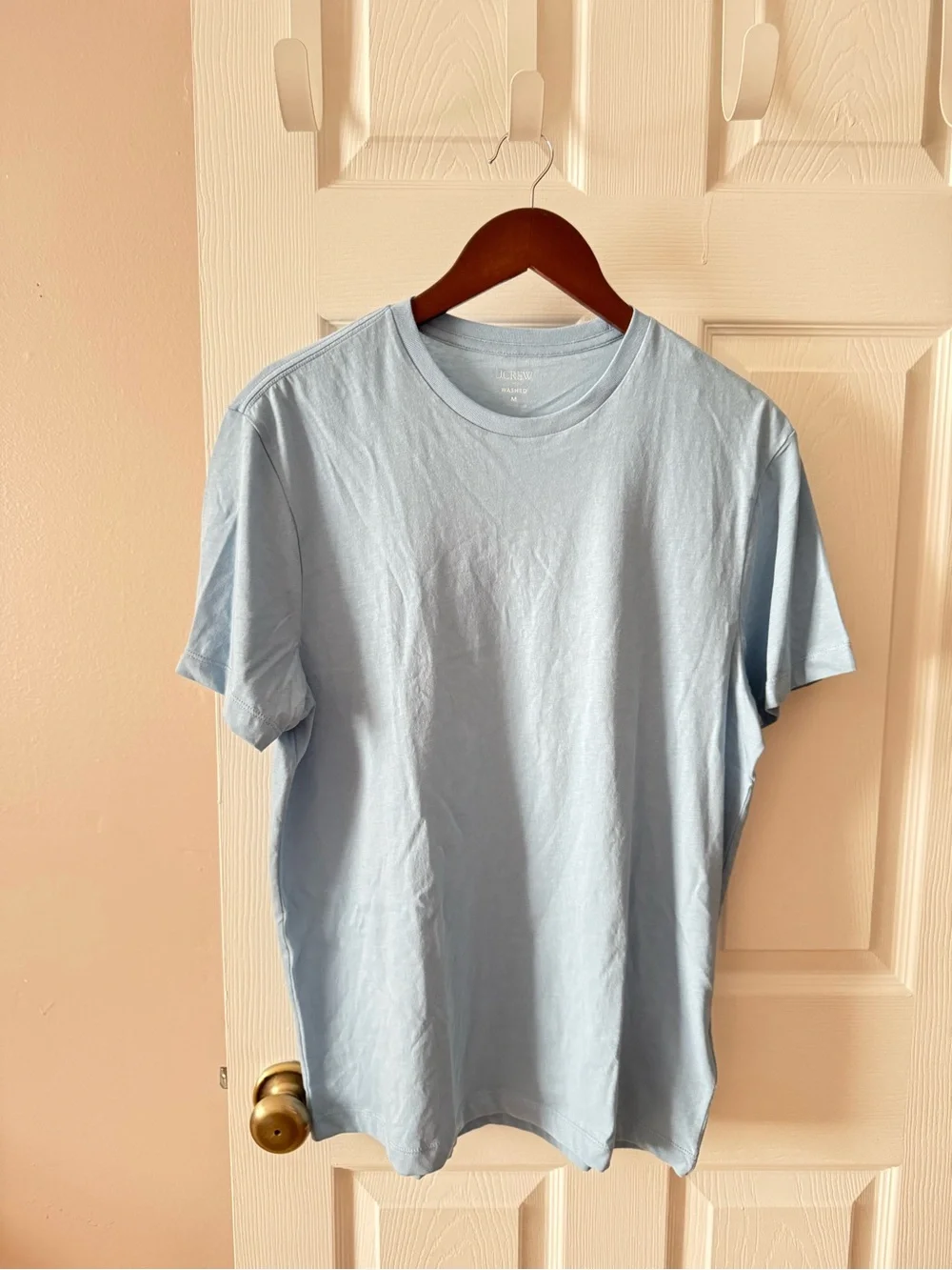 NWT J. Crew Cotton Washed Jersey T-shirt Blue Short Sleeve Men’s Medium